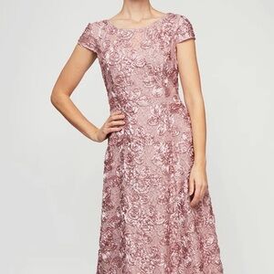 Alex Evenings Rose Lace Dress Mother of the Bride.